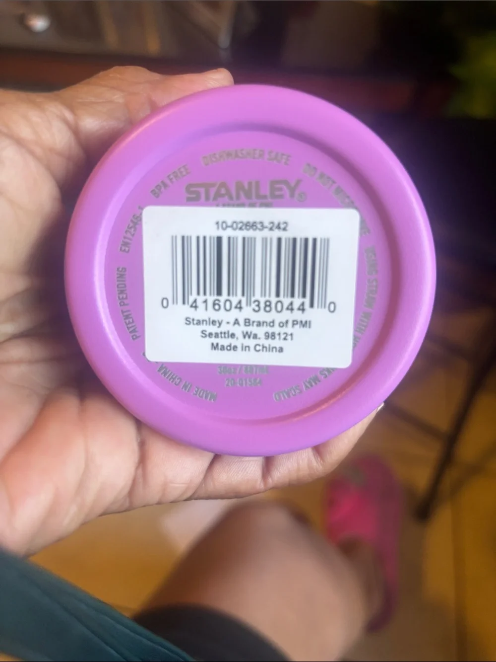 Stanley Pink Travel Tumbler with Clear Straw